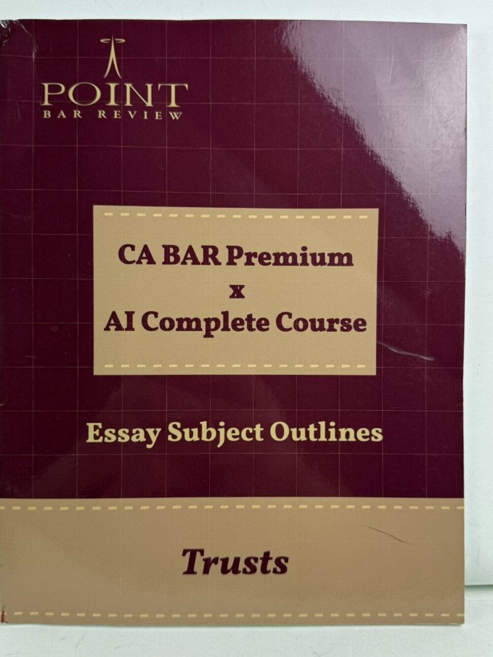 Point Bar Review California Bar Exam Essay Subject Outlines Trusts Study Prep